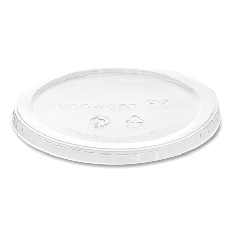 Vegware Round Deli Pot Lids, for 8 oz to 32 oz Deli Containers, Plastic, PK500 VDC-120H